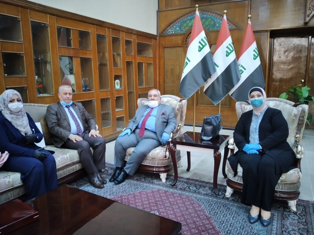 معالي وزير الصحة يلتقي بالمجلس الاعلى للجمعيات العلمية في العراق