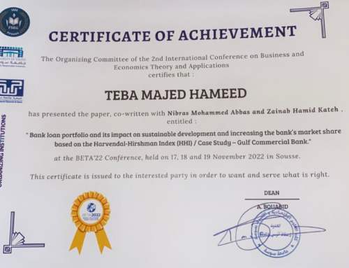 مشاركة التدريسية طيبة ماجد في المؤتمر الدولي الثاني BETA22 في جمهورية تونس العربية